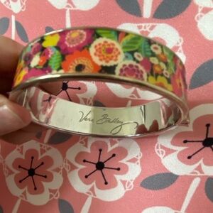 Vera Bradley Multicolor Floral Silver Bracelet